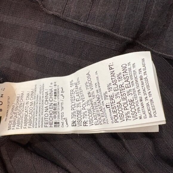 Billabong “Always Lounging” Ribbed Knit Babydoll Dress in Off-Black – Size Small - Picture 6 of 7